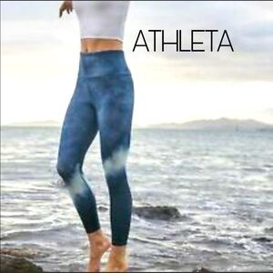 ATHLETA tie dye watercolor elation leggings